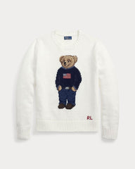 Ralph Lauren Polo Bear Rundhalspullover aus Leinen-Baumwolle