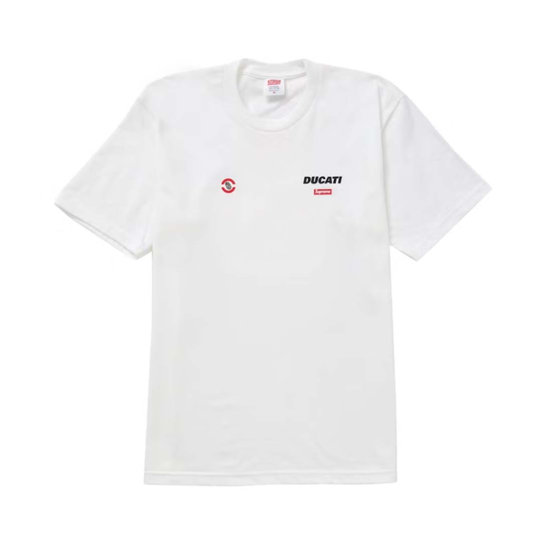 Supreme Ducati Logo Tee White