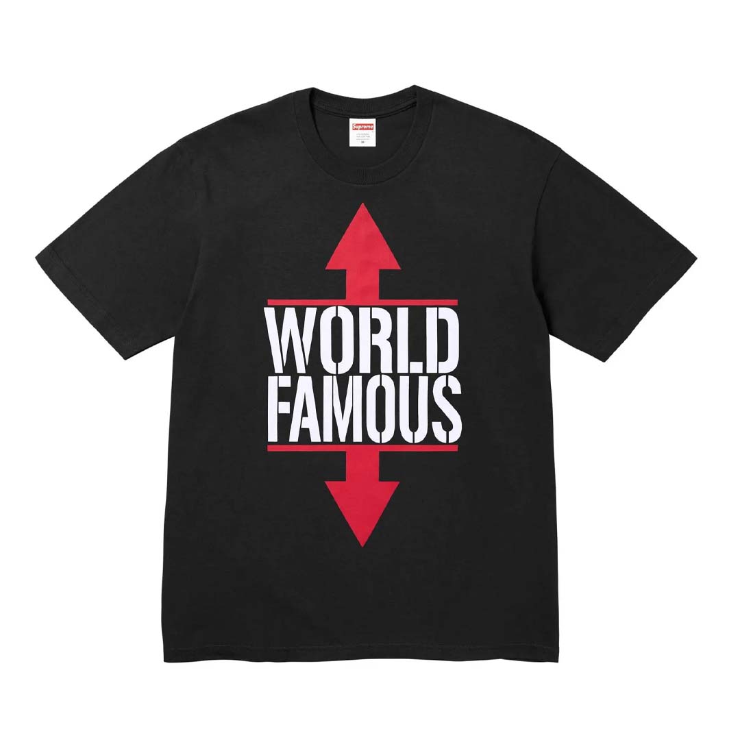 Supreme World Famous Tee Black